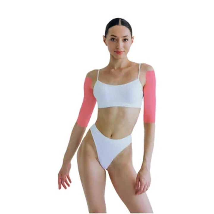Demarcação da área feminina: Braços completos.