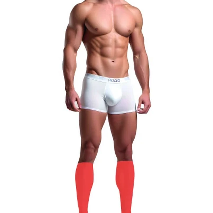 Demarcação da área masculina: Meia perna.